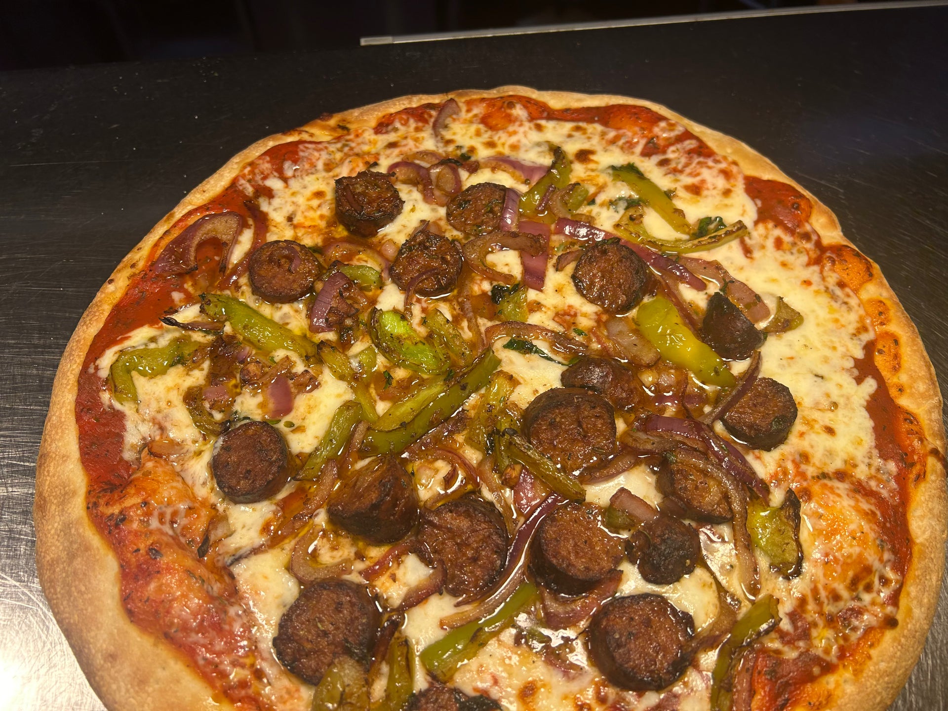 Sausage & Peppers with Tomato Sauce and Mozzarella – Salumi